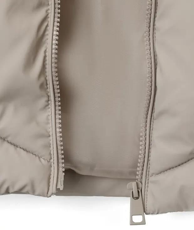 Stand Collar Drawstring Windproof Utility Padded Vest